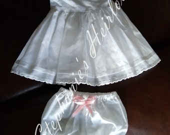 18 Inch Doll Slip & Bloomers