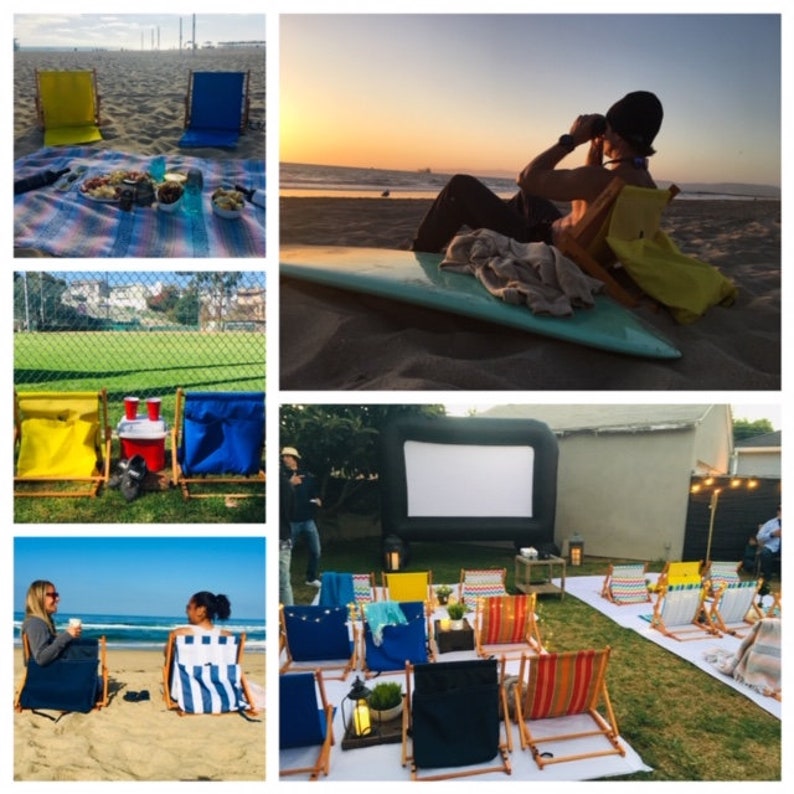 Beach Chairs vintage style Etsy