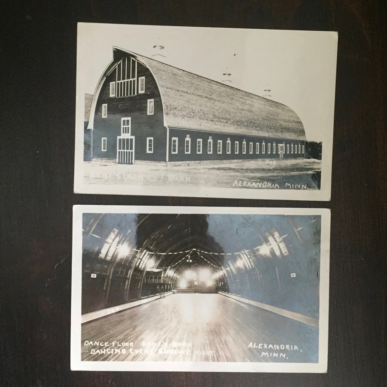 Vintage 1940s Alexandria Minnesota Gene S Big Barn Rppc Etsy