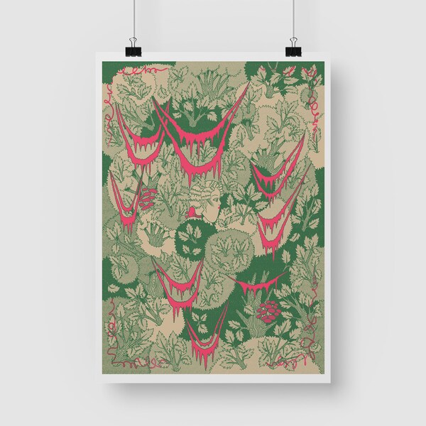 Jardin III A3 print | High quality digital print | Original illustration