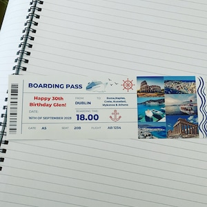 Fake Boarding Passes For Holiday Gifts