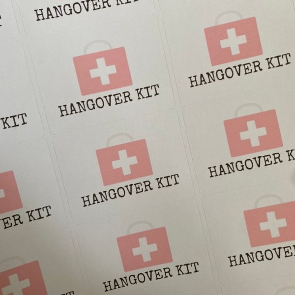 Hangover Kit Stickers (18)