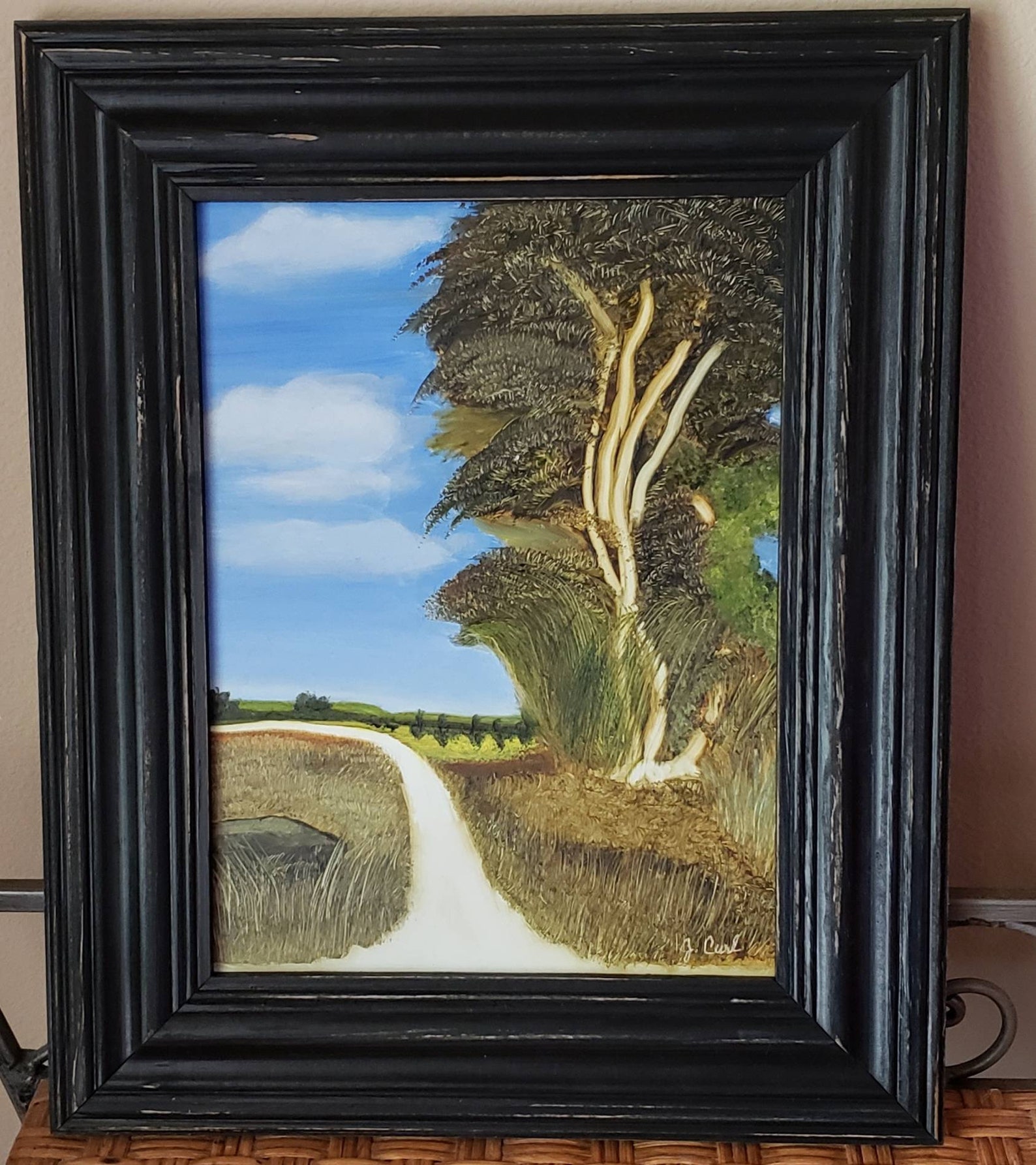 Original Landscape Oil Painting on Gesso Board Etsy