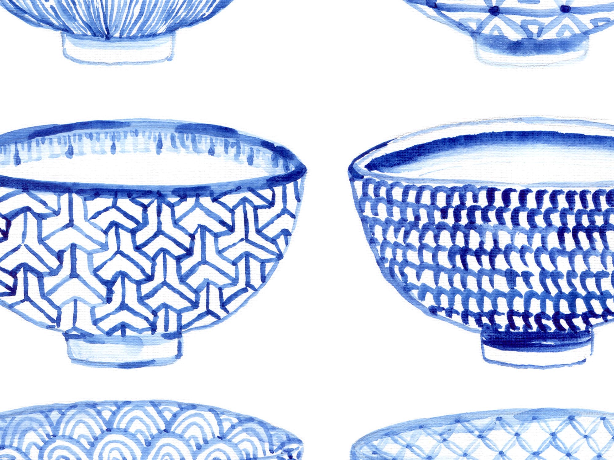 blue-tableware-poster-printable-bowls-painting-watercolor-etsy