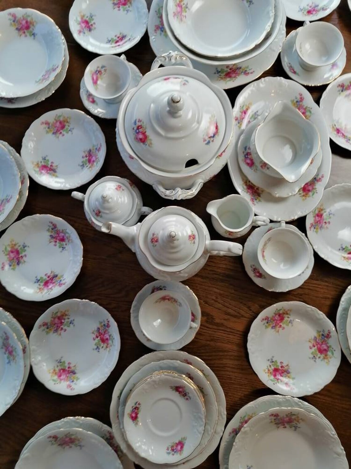 Wawel Fine China Porcelain dinner set 58 pieces made in Etsy