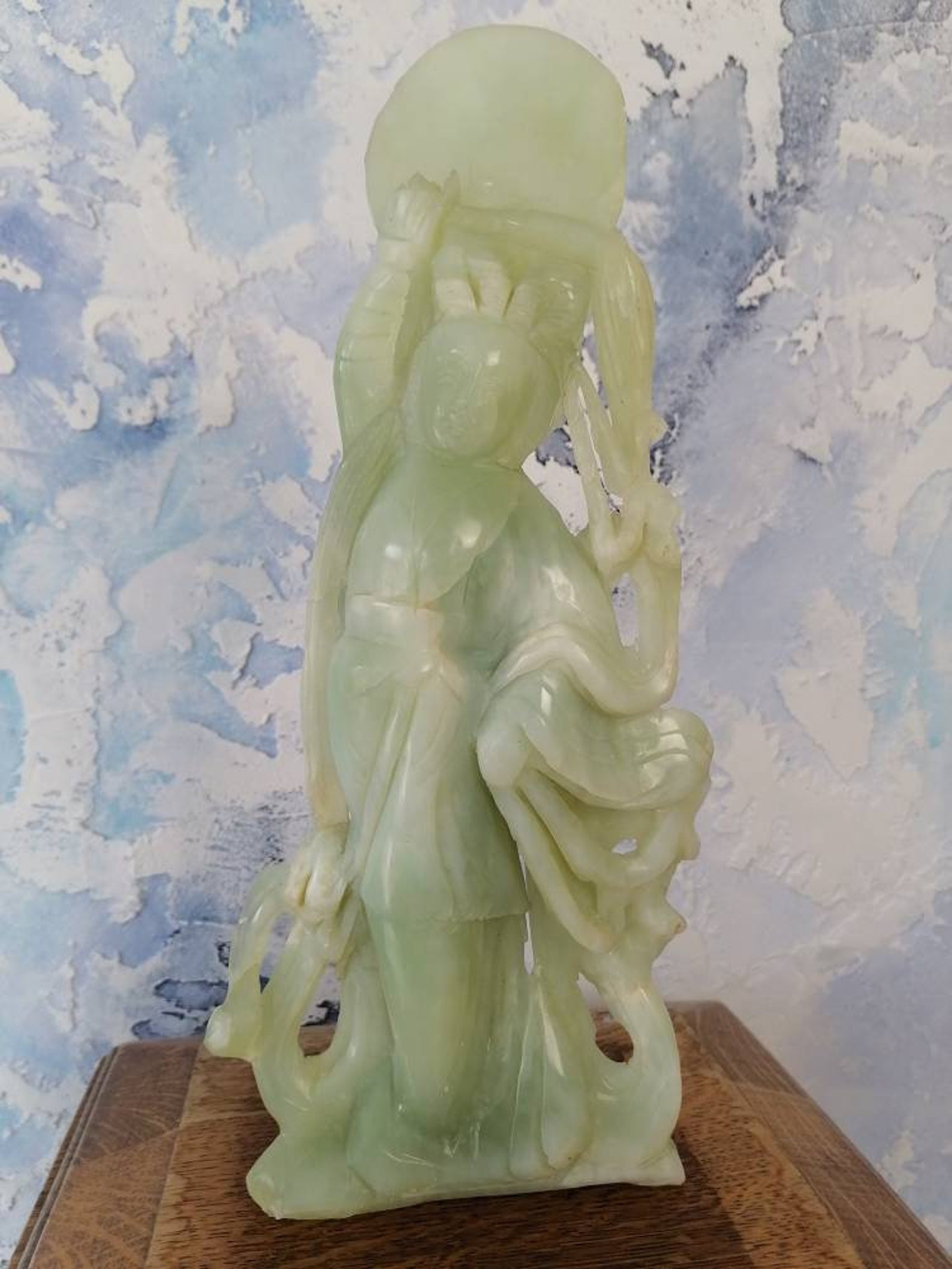 Jade Sculpture Geisha 34 Cm Height Etsy