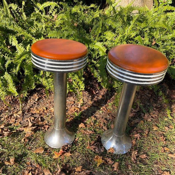 Vintage Ice Cream Parlor Stool Etsy