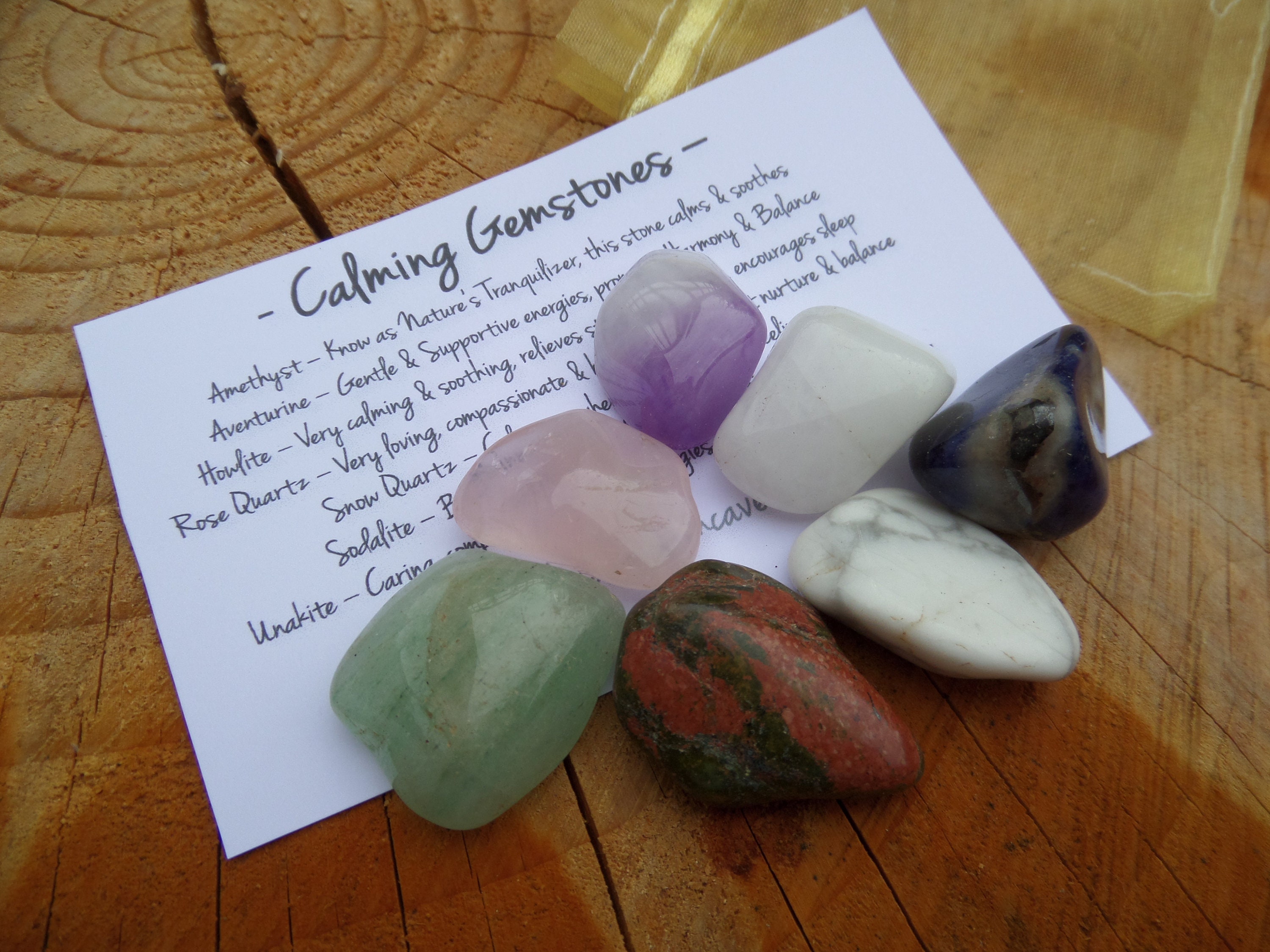 Calming crystals calming crystal healing set anxiety Etsy