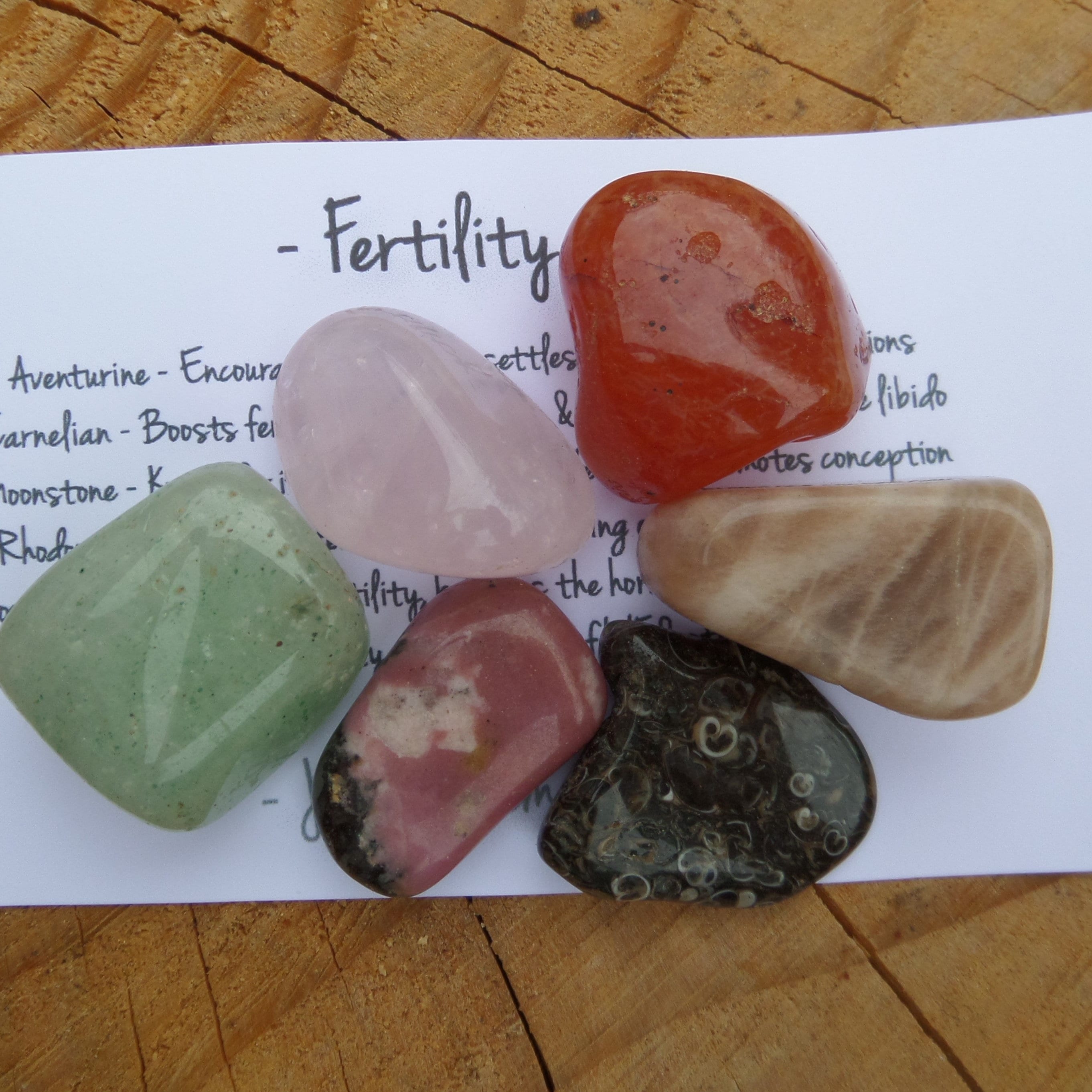 Fertility crystals fertility crystal set crystal healing kit Etsy