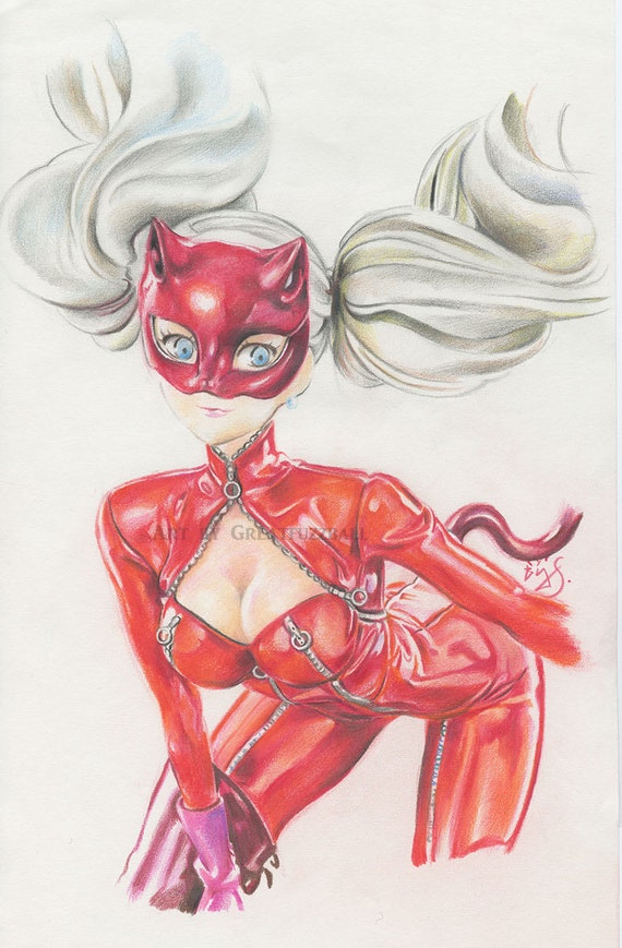 Anne Takamaki panther Anime Illustration Anime Art Print - Etsy Anne Takamaki panther Anime Illustration Anime Art Print - Etsy