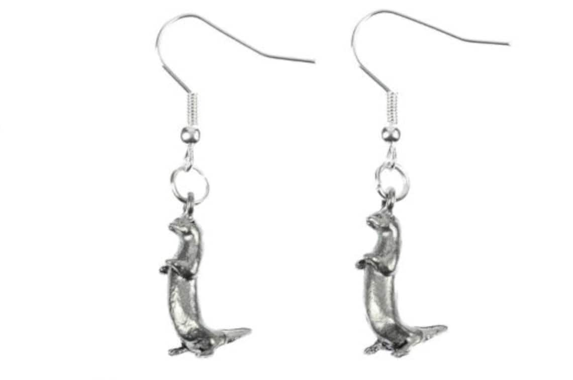Otter Earrings, Otter Jewlery, Otter Jewellery, Otter Gifts, Stocking