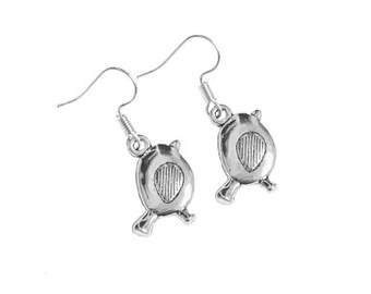 robin earrings, robin earrings silver, robin jewellery, robin gifts, robin christmas gift, bird earrings silver, bird earrings, bird lover