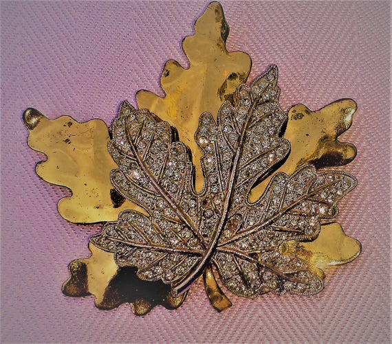 Vintage MCCLELLAND BARCLAY Maple Leaf Brooch - RA… - image 2