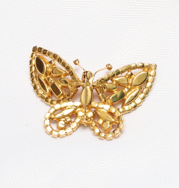 Spectacular JULIANA / D & E Butterfly Brooch – Fa… - image 3