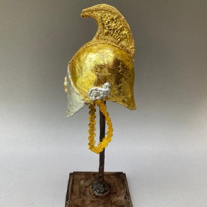 Replica of the imperial army dragoon helmet. paper mache. free shipping.