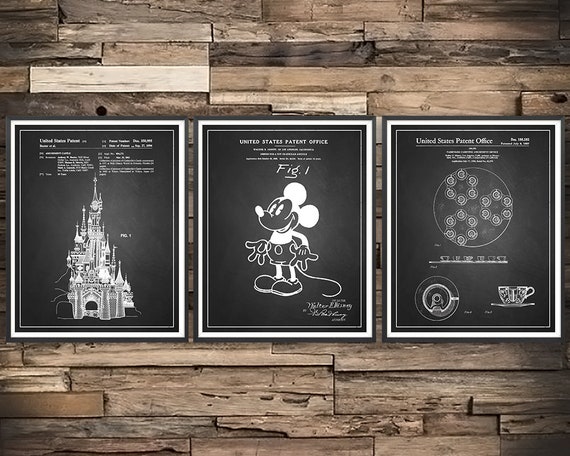  Mickey Mouse Drawing Patent Print - Great Disney Home Decor,  Cartoon Patent Poster, Nursery and Children's Room Decor, Gifts for Disney  Fans, 11x14 Unframed Patent Print Poster : Handmade Products