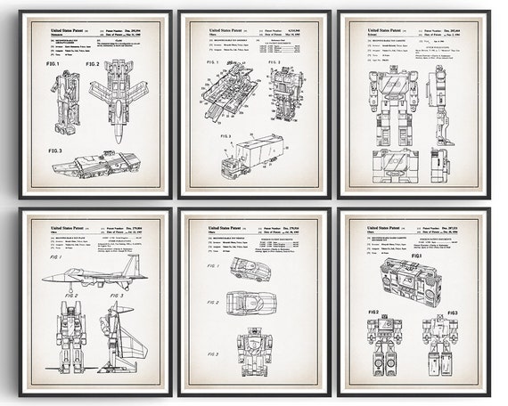 Ready To Be Framed! Patent Print Transformers Soundwave 1986 Art Print