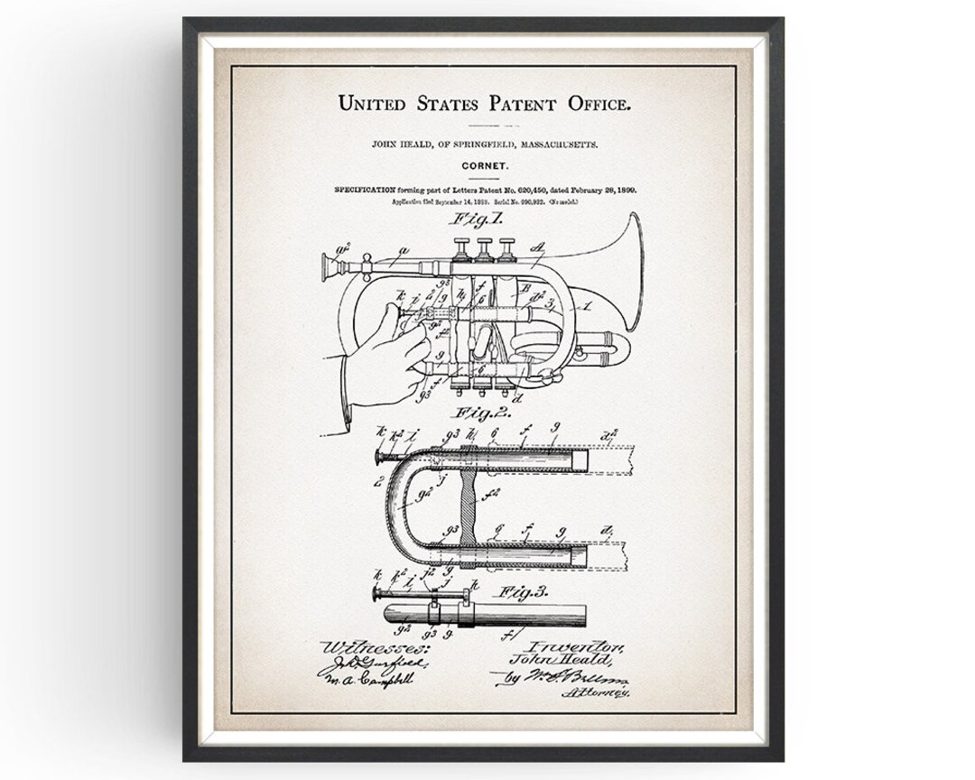 1899 Patent Print Art Gift Etsy