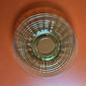 Uranium Glass Hocking Glass Small Plates