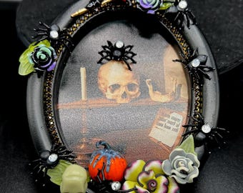 Upscaled Sull picture 6” X 4”  framed home or office decor anytime gift any occasion for Halloween enthusiast