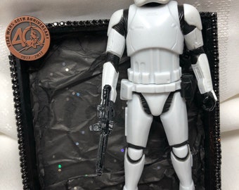 Star Wars Stormtrooper Statue Collage, 40th Anniversary Pin collector gift any occasion