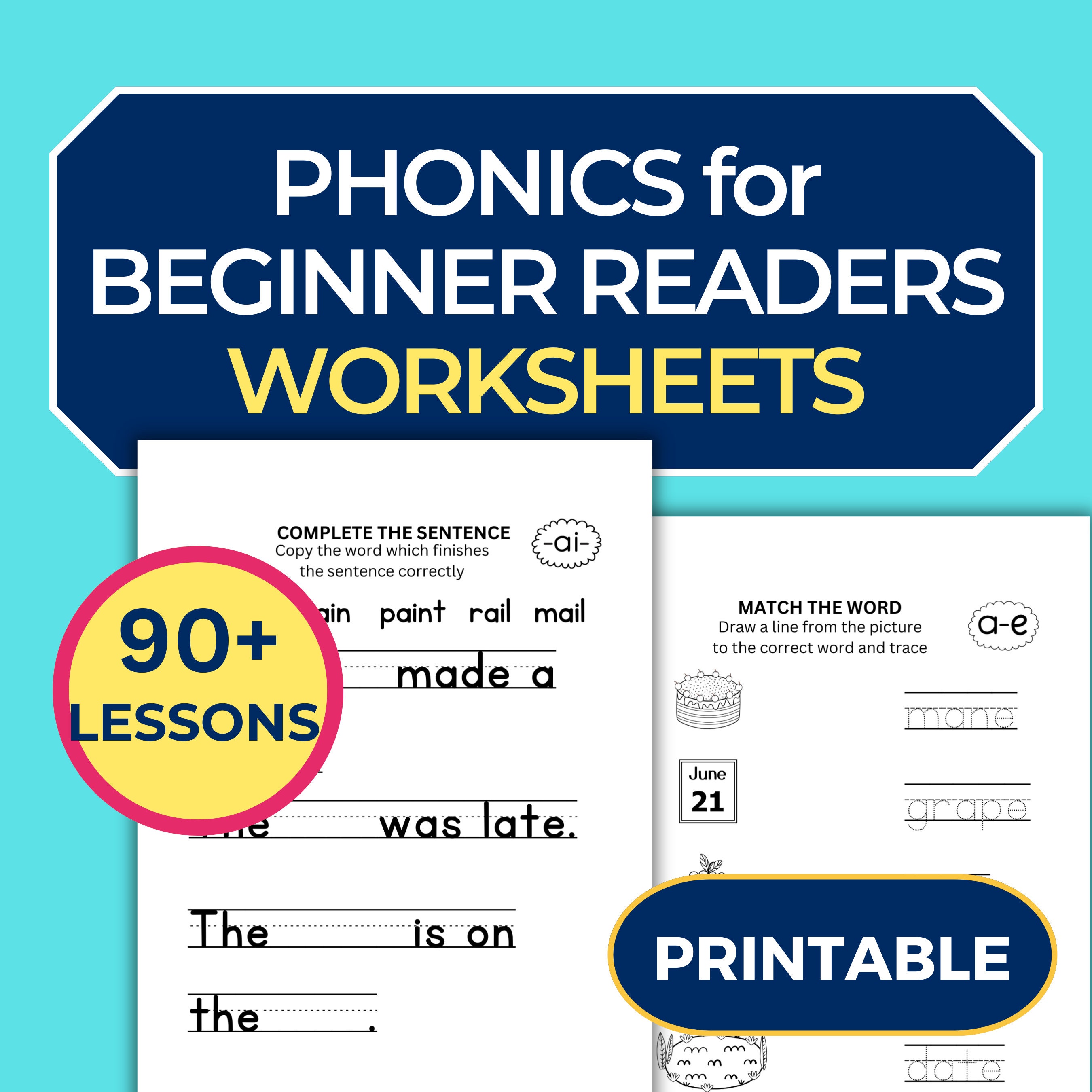 Learn to read and write with phonics.