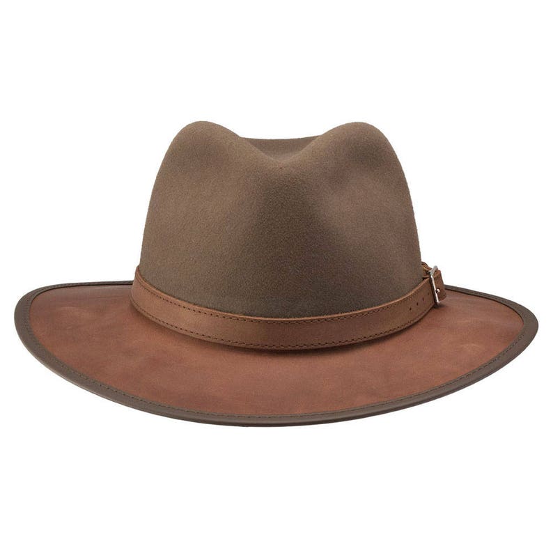 by RMO HATS The Town /& Country: Plush Leather and Wool Blend Waterproof and Packable Made in the USA