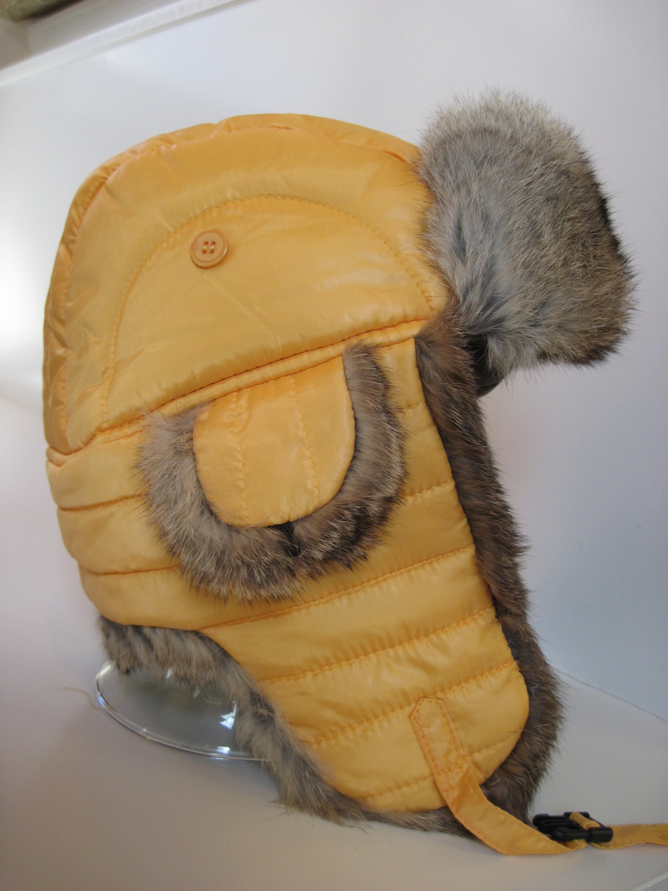 Winter Aviator - Rabbit Fur - Tangerine - Etsy