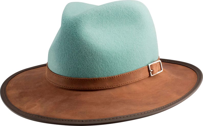 by RMO HATS The Town /& Country: Plush Leather and Wool Blend Waterproof and Packable Made in the USA