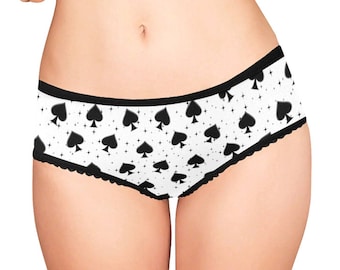 Spades and Stars White Lingerie for Hotwife, Femboy, Sissy, BBC Enthusiasts
