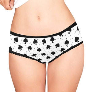 Spades and Stars White Lingerie for Hotwife, Femboy, Sissy, BBC Enthusiasts