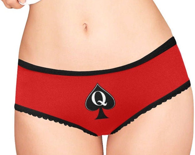 Queen Of Spades Women's Red Panties - Spade Queen Panties. 