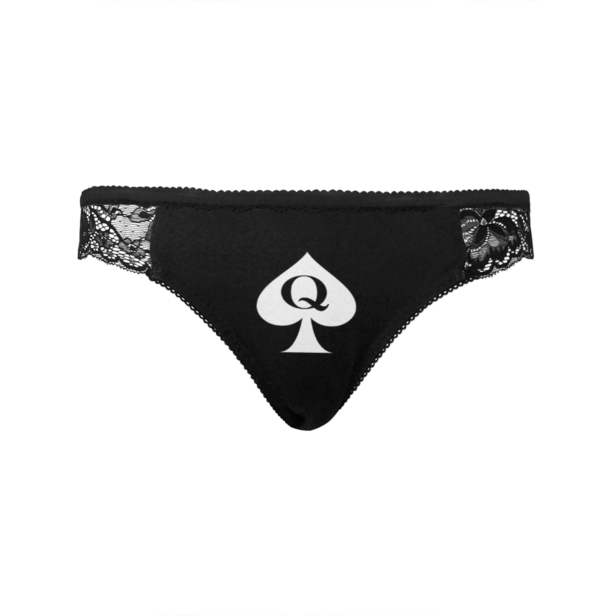 Queen Of Spades Women S Black Lace Panties Bbc Only Panty Hotwife Panties Hotwife Clothing