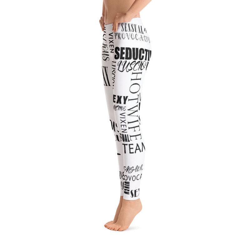 Sexy Vixen Leggings. Provocative hotwife workout and yoga