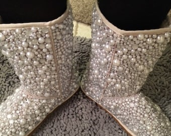 chanel uggs with pearls