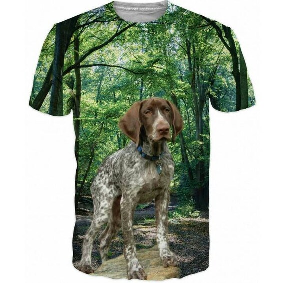 3d Shirts for Men Hunting Dog Funny Tshirt Top Graphic Slim Etsy
