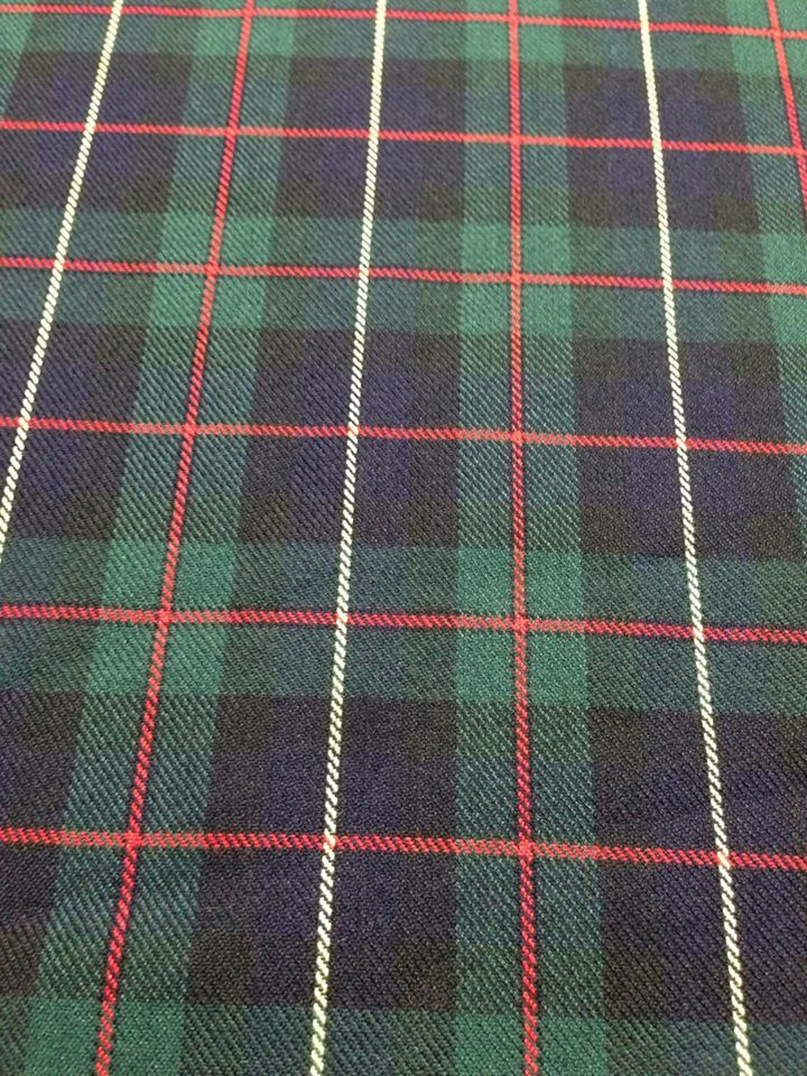 Fashion Tartan Plaid Check Polyviscose Fabric Classic Red & Etsy