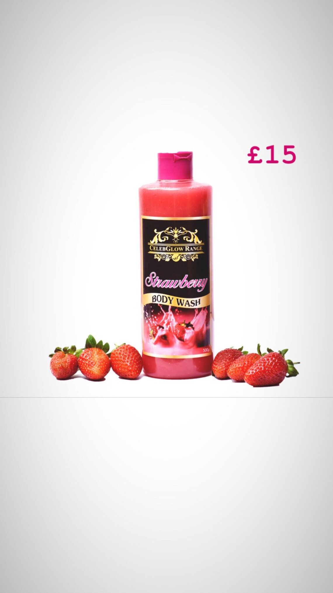 Strawberry body wash 500g Etsy