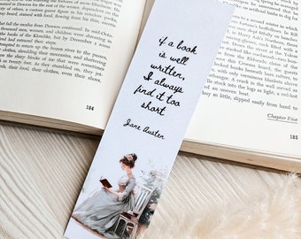 Si un libro está bien escrito, marcapáginas / Jane Austen