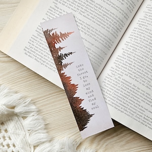 into the forest bookmark (autumn)