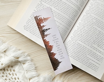 into the forest bookmark (autumn)