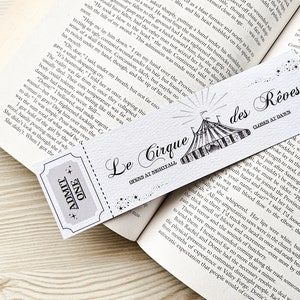 marque-page cirque nocturne | cirque des rêves