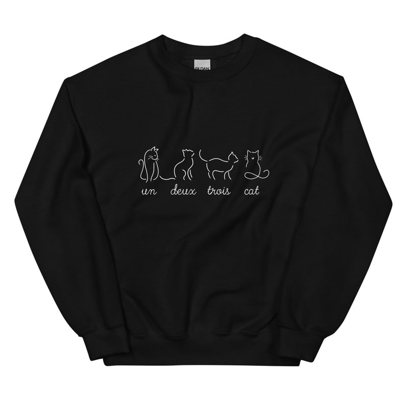 un deux trois cat sweatshirt