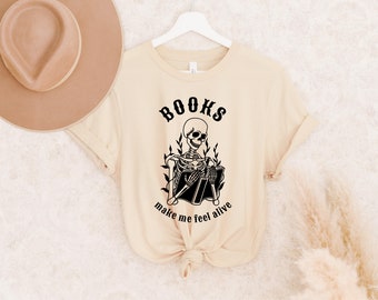 books make me feel alive | unisex t-shirt