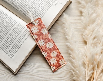 Pressed Flowers Fabric Bookmark | Made to order