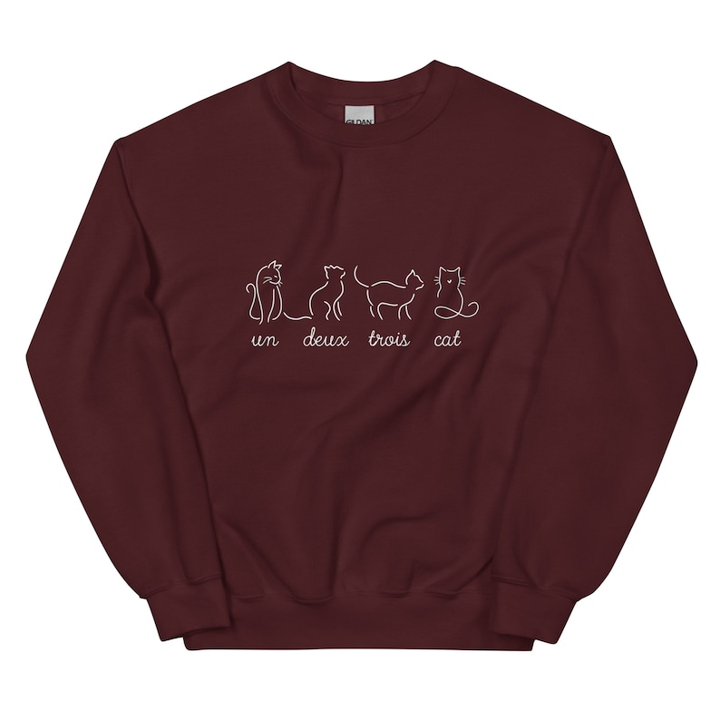 un deux trois cat sweatshirt