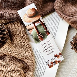 octobers bookmark | anne of green gables, autumn, fall