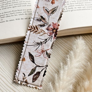 Wildflower Fabric Bookmark Made to order image 2