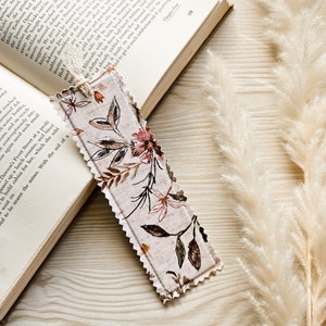 Wildflower Fabric Bookmark Made to order image 1