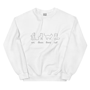 un deux trois cat sweatshirt